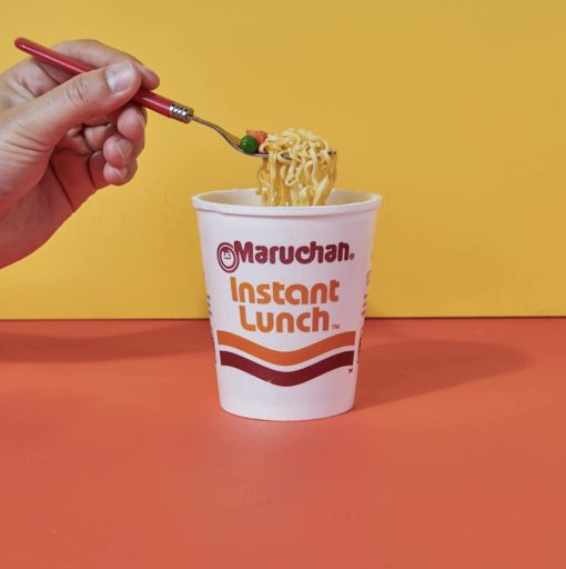 Maruchan Ramen Instant Lunch 9 Flavor Variety, 2.25 oz (Pack of 12) with Limited Edition By The Cup Spoons - Image 2