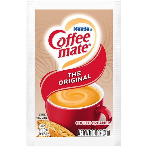 Coffee mate Original 3 Gram Single Serve Powdered Creamer Packets (Pack of 100) with By The Cup Sugar Packets - Image 3