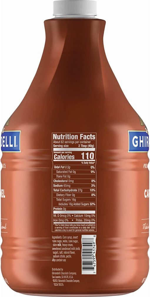 Ghirardelli - 87.3 Ounce Creamy Caramel Sauce Bottle with Ghirardelli Stamped Barista Spoon & Pump - Image 6