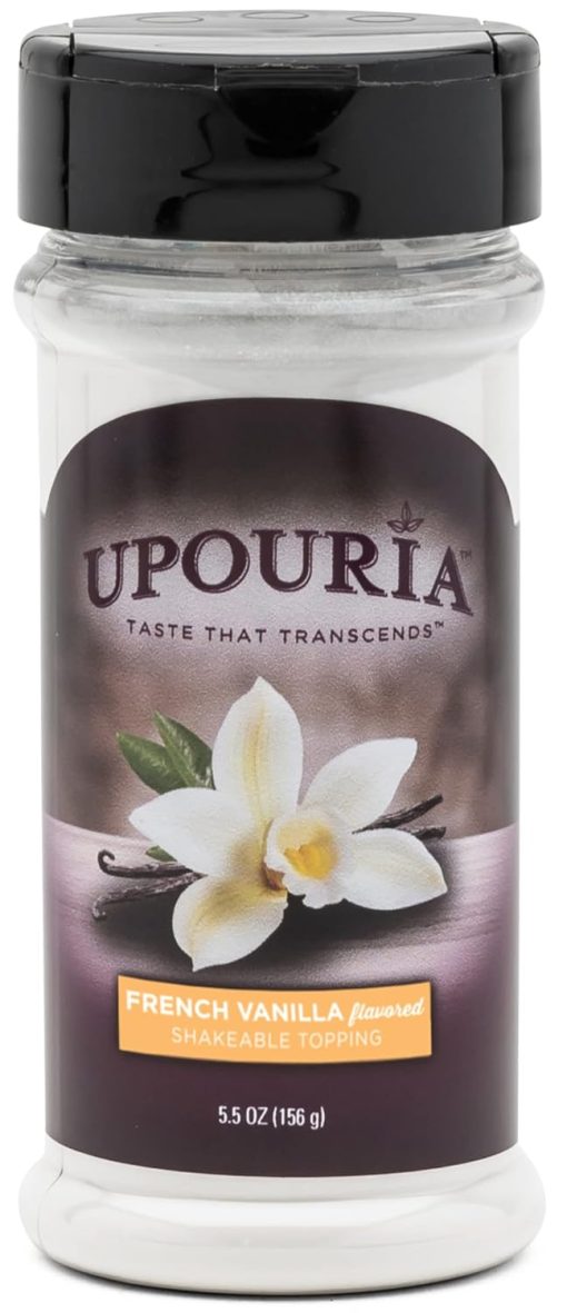 Upouria French Vanilla Shakeable Topping, 5.5 Ounce Jar