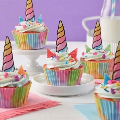 Funfetti Unicorn Strawberry Cake & Cupcake Mix and Unicorn Vanilla Frosting with By The Cup Frosting Spreader - Image 2