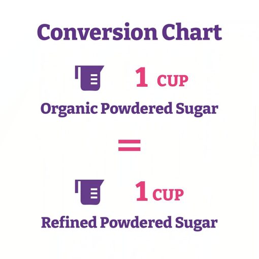 Wholesome Organic Powdered Confectioners Sugar - 16 Ounce Bag (Pack of 3) Non GMO, Gluten Free - with By The Cup Measuring Spoons - Image 7