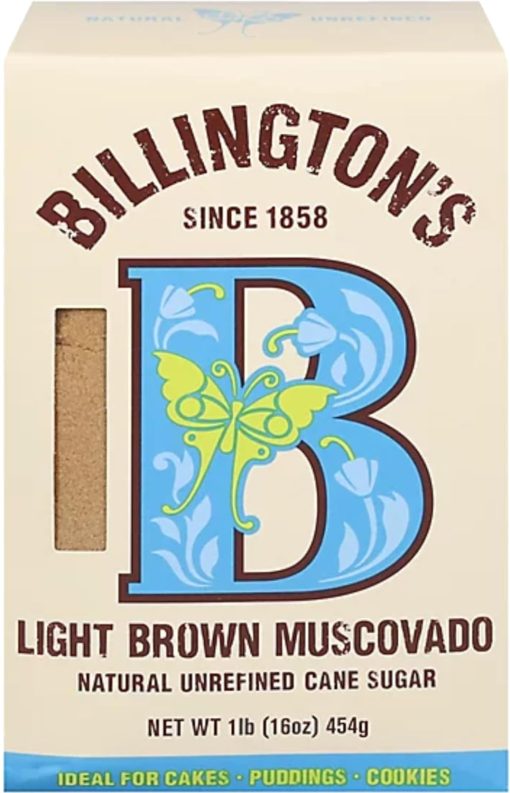 Billington's Natural Light Brown Muscovado Unrefined Cane Sugar, 16 Ounce (Pack of 2) with By The Cup Swivel Spoons - Image 2