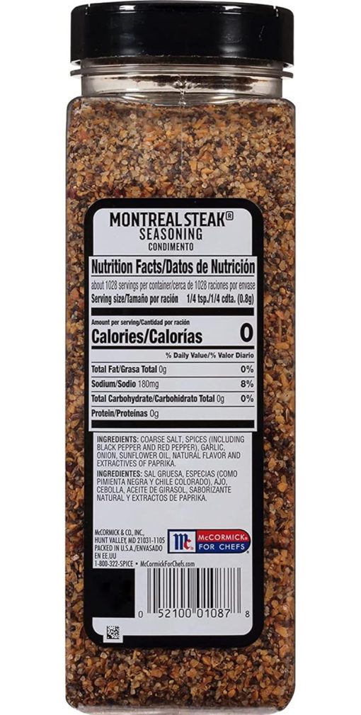 McCormick Grill Mates, Montreal Steak Seasoning, 29 oz (Pack of 2) with By The Cup Swivel Spoons - Image 8