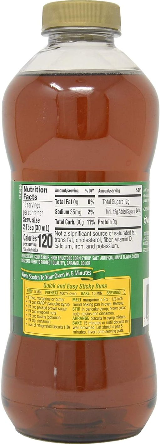 Karo Pancake Syrup 16 Ounce Bottle (Pack of 4) with Karo Measuring Spoon - Image 6