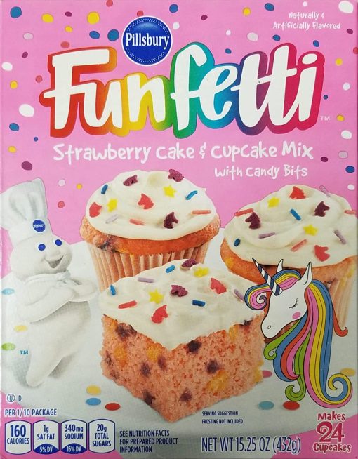 Funfetti Unicorn Strawberry Cake & Cupcake Mix and Unicorn Vanilla Frosting with By The Cup Frosting Spreader - Image 5