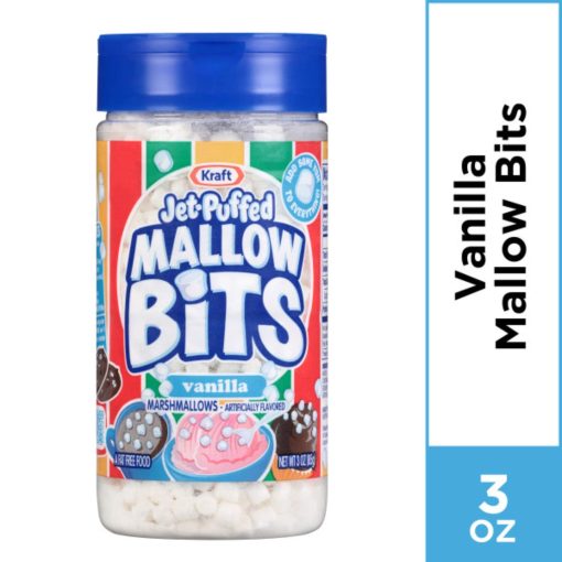 Kraft Jet-Puffed Mallow Bits Vanilla Flavor Marshmallows 3 Ounce (Pack of 6) with By The Cup Portion Scoop - Image 2