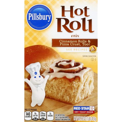 Pillsbury Hot Roll Mix, 16-Ounce Box (Pack of 4) with By The Cup Swivel Spoon - Image 2