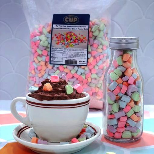 By The Cup Assorted Dehydrated Cereal Marshmallow Bits 2.6 Pound Bulk - Image 3