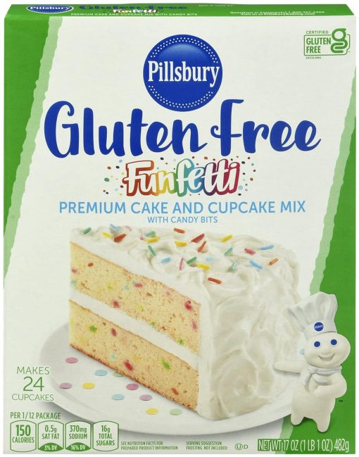 Pillsbury Funfetti Gluten Free Cake and Cupcake Mix with Candy Bits (Pack of 3) with By The Cup Frosting Spreader - Image 5