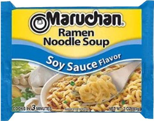 By The Cup Chop Sticks and Soup Variety, 4 Flavor Assortment, 3 Ounce Single Serving Packs Maruchan Ramen Noodle Soup, 6 of each Soy, Creamy Chicken, Roast Beef and Chicken Flavor (Pack of 24) - Image 2