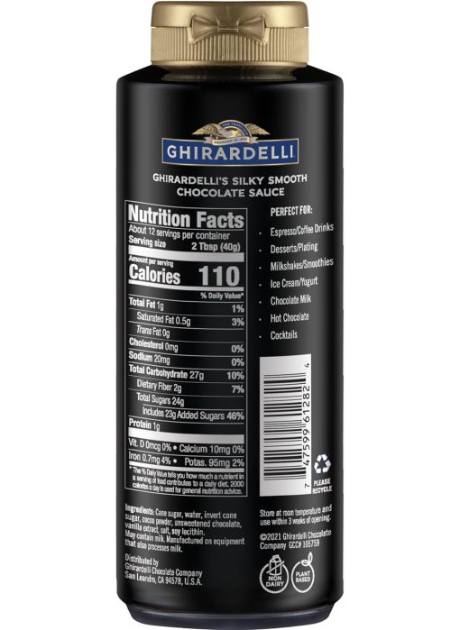 Ghirardelli - Sea Salt Caramel, Chocolate and Caramel Flavored Sauce 16 oz Bottles (Set of 3) with Ghirardelli Stamped Barista Spoon - Image 2