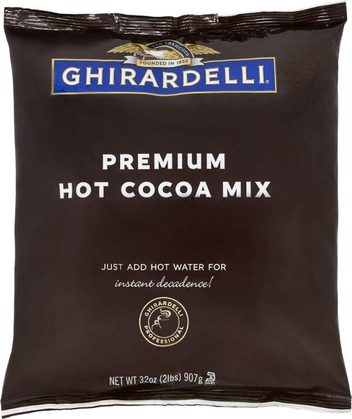 Ghirardelli Chocolate - Premium Hot Cocoa 2 lb pouch with Ghirardelli Stamped Barista Spoon - Image 2