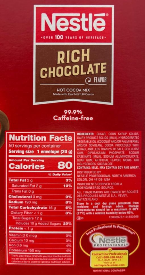 Nestlé Hot Cocoa Mix Variety, Milk Chocolate & Rich Chocolate, 110 Single Serve Hot Cocoa Packets with By The Cup Coasters - Image 8