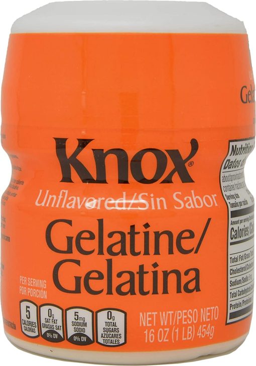 Knox Gelatine Unflavored Clear, Bulk 16 Ounce (Pack of 2) with By The Cup Measuring Spoons - Image 2