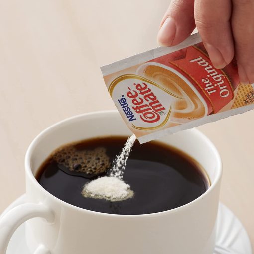 Coffee mate Original 3 Gram Single Serve Powdered Creamer Packets (Pack of 100) with By The Cup Sugar Packets - Image 2