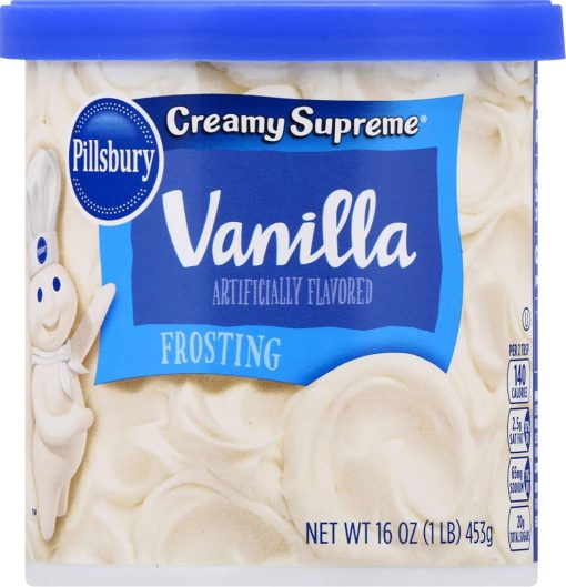 Pillsbury Creamy Supreme Frosting Variety Vanilla, Cream Cheese, Chocolate Fudge with By The Cup Frosting Spreader - Image 6