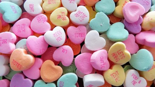 Small Candy Conversation Hearts, 2.5 Pound By The Cup Bag - Image 3