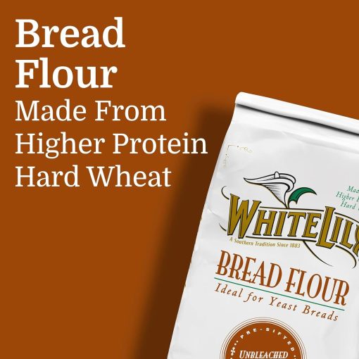 White Lily Bread Flour 5 lb Bag (Pack of 2) By The Cup Swivel Spoons - Image 4