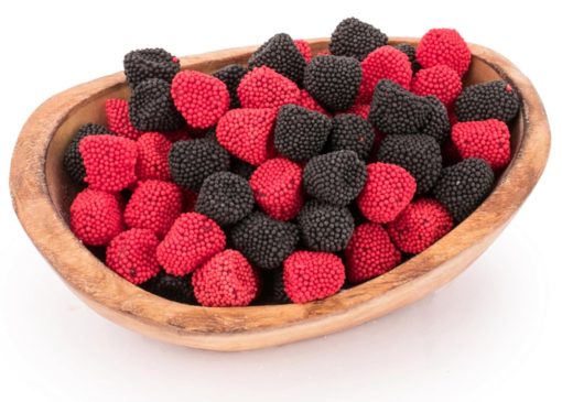 By The Cup Raspberries and Blackberries Soft Chewy Fruit Flavored Jells Covered in Candy Seeds, 2 Pound Bag - Image 8