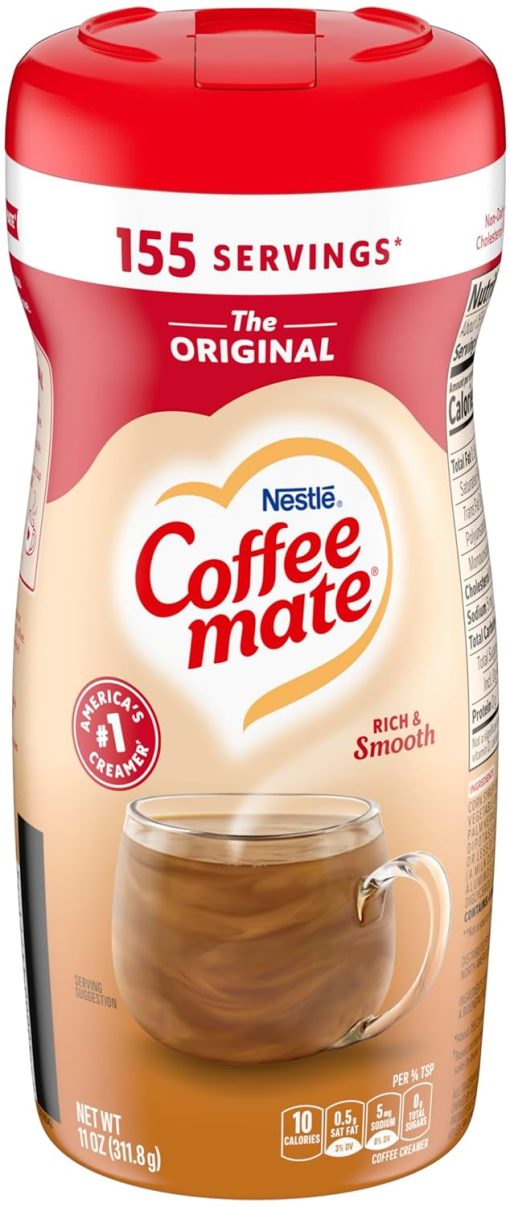 Coffee mate The Original Powder Creamer, 11 oz (Pack of 4) with By The Cup Scoop - Image 2