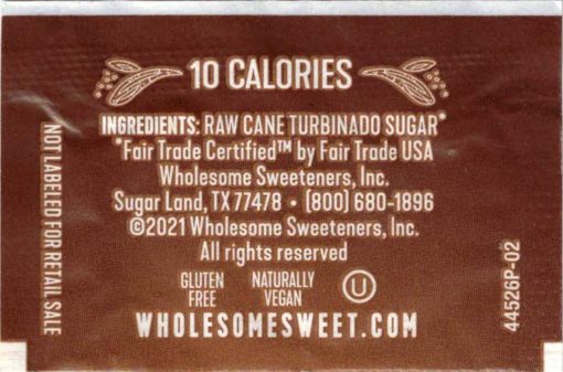 Wholesome Sugar Packet Variety - Organic Cane, Natural Raw Turbinado, Organic Stevia Zero Calorie Sweetener, By The Cup Sugar Packets - 50 Packets of Each (Pack of 200) - Image 4