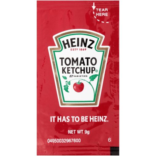 Heinz Ketchup, Single Serve Condiment Packets, 50 Count with By The Cup Spatula Knife - Image 2