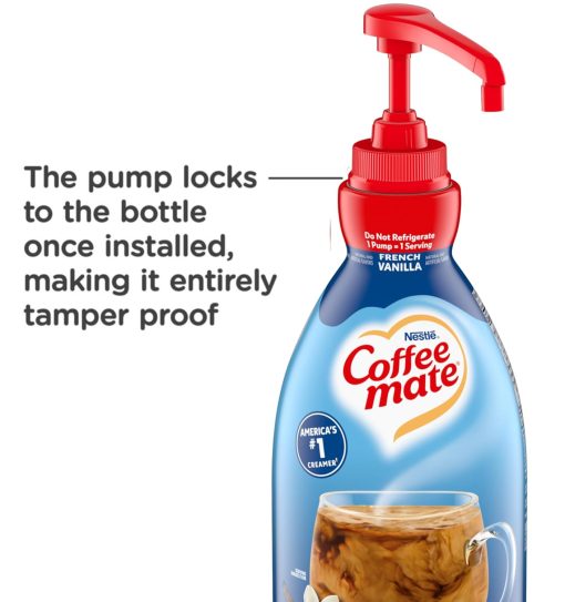 Coffee mate Liquid Concentrate 1.5 Liter Pump Bottles, 3 Flavors Sweetened Original, French Vanilla & Hazelnut (Pack of 3) with By The Cup Coffee Scoop - Image 2