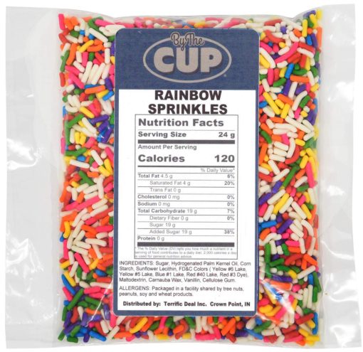 By The Cup Rainbow Sprinkles and Orange Soft Serve Mix, Lactose Free, Vegan, Gluten Free, 4.4 Pound Bag - Image 3