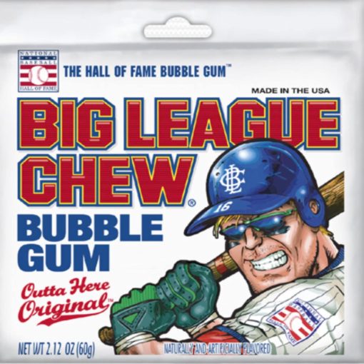 Big League Chew Outta Here Original Shredded Bubble Gum, 2.12 oz (Pack of 3) with By The Cup Mints - Image 2