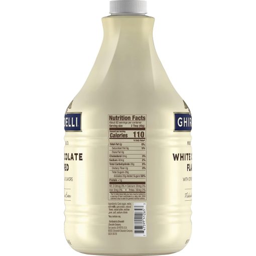 Ghirardelli White Chocolate Flavored Sauce 87.3 Ounce with Ghirardelli Pump and Spoon - Image 8