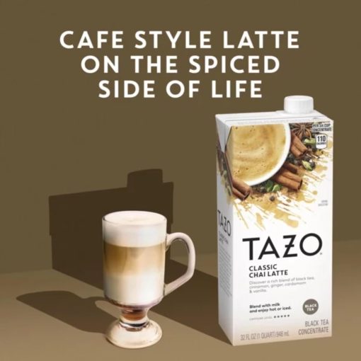 TAZO Classic Chai Latte Black Tea Concentrate, 32 oz (Pack of 2) with By The Cup Coasters - Image 4