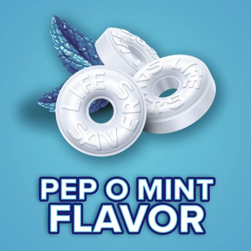 LifeSavers Pep-O-Mint Hard Candy, Individually Wrapped, 1 Pound By The Cup Bulk Bag - Image 3