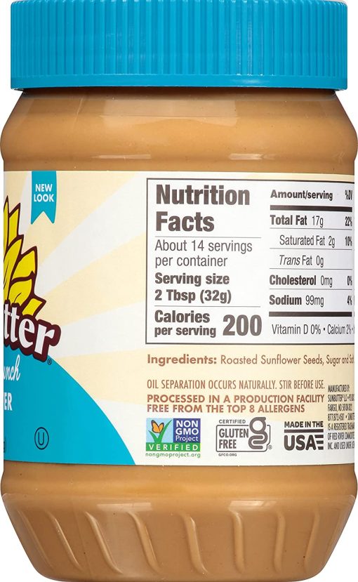 SunButter Natural Crunch Sunflower Butter 16 Ounce (Pack of 2) with By The Cup Spreader - Image 8