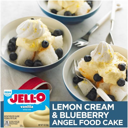 Jell-O Sugar Free Instant Pudding & Pie Filling Mix, 5 Flavor Variety, 2 of each Flavor with By The Cup Mood Spoons - Image 6