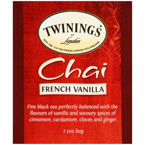 Twinings Chai Tea Bag Variety, 8 of each: Chai, Decaffeinated Chai, Ultra Spice, Spiced Apple, French Vanilla (Pack of 40) with By The Cup Honey Sticks - Image 4