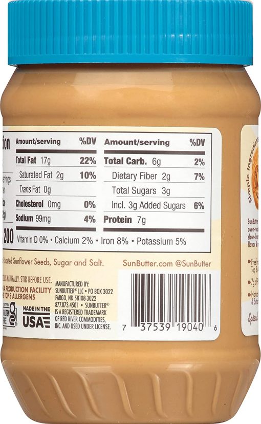 SunButter Natural Crunch Sunflower Butter 16 Ounce (Pack of 2) with By The Cup Spreader - Image 9