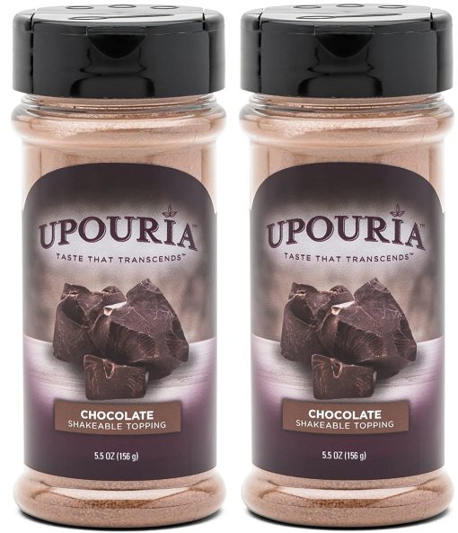 Upouria Chocolate Flavored Shakeable Topping 5.5 Ounce - (Pack of 2)