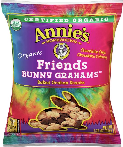 Annie's Organic Friends Bunny Grahams, 1.25 oz (Pack of 20) with By The Cup Stickers - Image 2