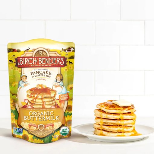 Birch Benders Organic Buttermilk Pancake and Waffles Mix, 16 oz (Pack of 2) with By The Cup Swivel Spoons - Image 4