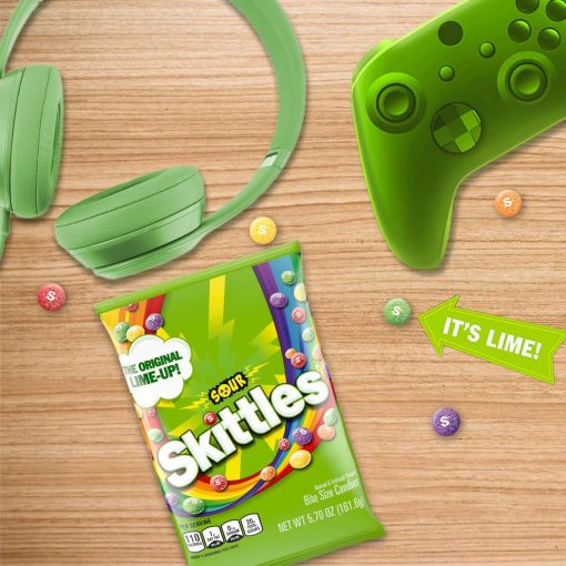 Sour Skittles Candy, 5.7 Ounce (Pack of 2) with By The Cup Bag Clip - Image 8