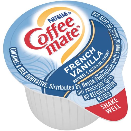 Nestle Coffee mate Liquid Coffee Creamer Singles, French Vanilla, 50 Ct Box with By The Cup Coffee Scoop - Image 7