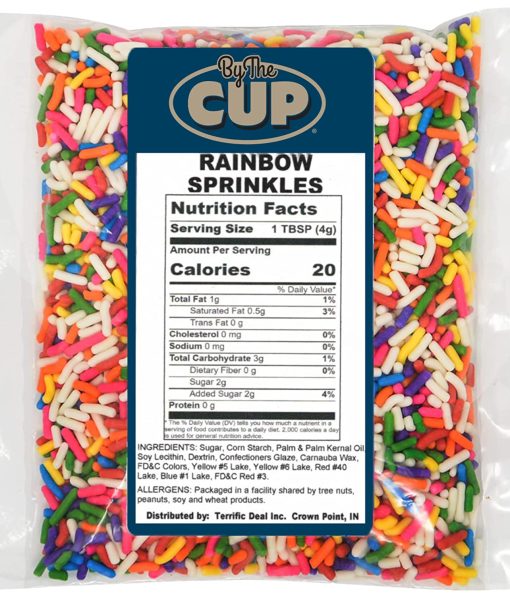 By The Cup Rainbow Sprinkles Intended for and Includes, 4 Pineapple Lactose-Free Soft Serve Mix, 4.4 Pound Bulk Bags - Image 5