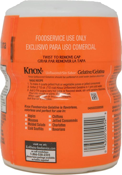 Knox Gelatine Unflavored Clear, Bulk 16 Ounce (Pack of 2) with By The Cup Measuring Spoons - Image 4