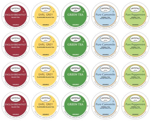 By The Cup Twinings Tea Sampler Keurig K Cups Assortment with 10 By The Cup Honey Sticks, 20 Count - Image 2