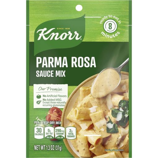 Knorr Parma Rosa Creamy Pasta Sauce Mix, 1.3 oz (Pack of 4) with By The Cup Measuring Spoons - Image 6