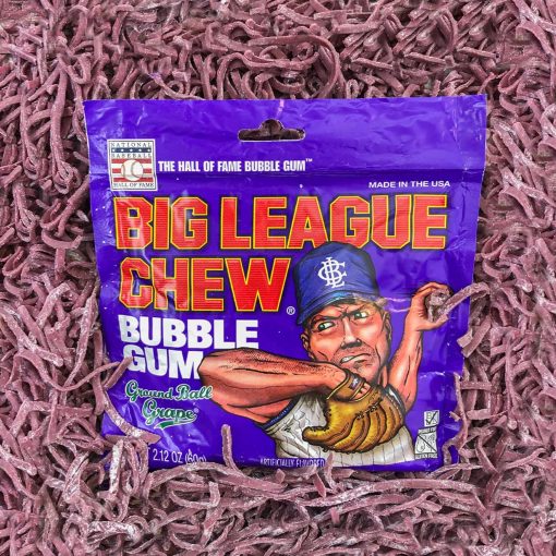 Big League Chew Ground Ball Grape Shredded Bubble Gum, 2.12 oz (Pack of 3) with By The Cup Mints - Image 8