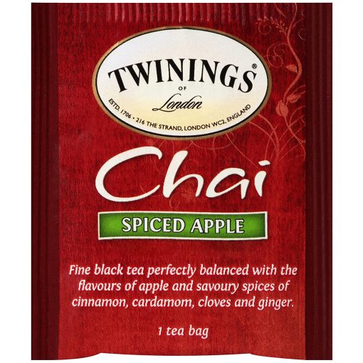 Twinings Chai Tea Bag Variety, 8 of each: Chai, Decaffeinated Chai, Ultra Spice, Spiced Apple, French Vanilla (Pack of 40) with By The Cup Honey Sticks - Image 6